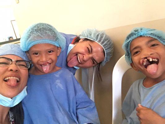 These childrens' lives were changed forever by the amazing surgeons.