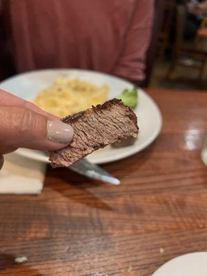 "Medium" cooked filet.