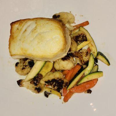 Tonight's Special: Halibut with vegetables $39