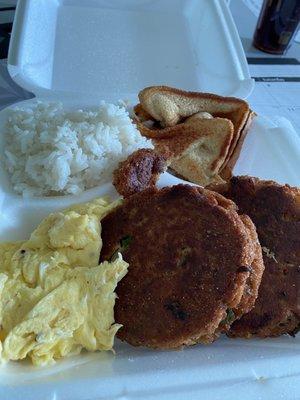 Salmon Croquette Plate