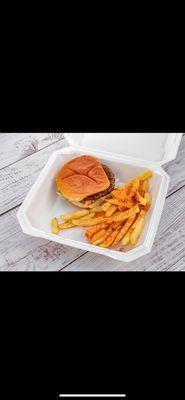 9. Cheeseburger with Fries