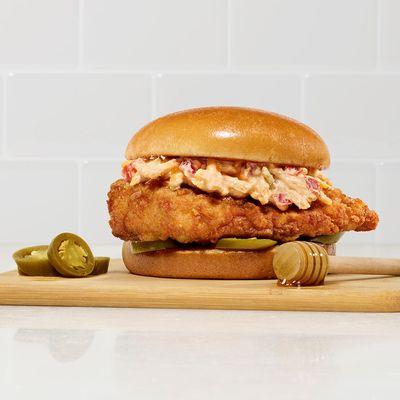 Honey Pepper Pimento Chicken Sandwich