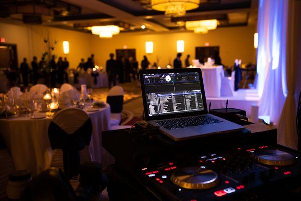 DJ set up Wedding