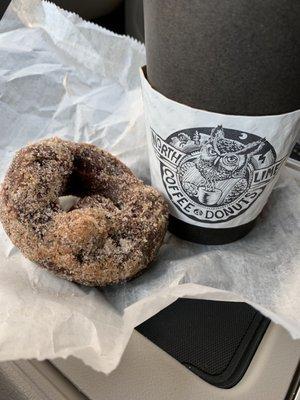 Doughnut, coffee