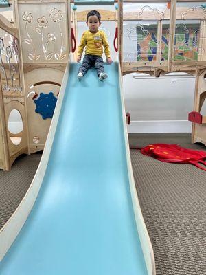 Slides in the toddler playroom!