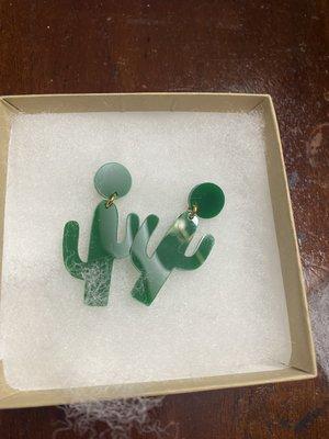 Cactus earrings