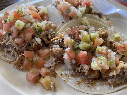 Carnitas tacos.