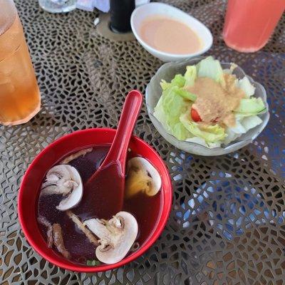 Soup and salad