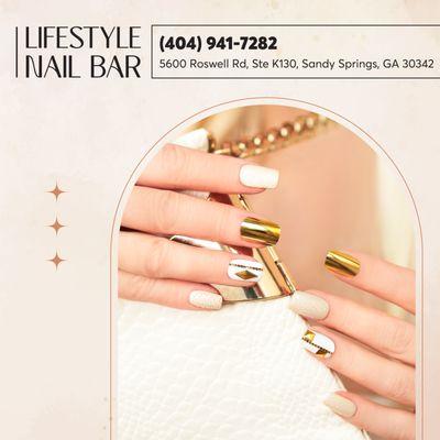 Treat yourself this season with a new set of nails. 
Don't wait! Head to Lifestyle Nail Bar and treat yourself to a new set of lovely na