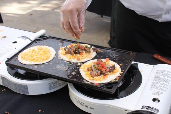 Mmm - Portabella mushroom quesadillas by Catalyst Catering