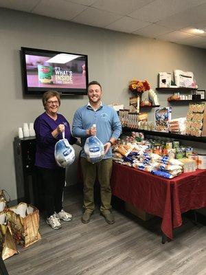 4th annual Turkey Day was a huge success!  Thank you to all our patients who helped fill  food bags with dinner for Dupont Hadley families!!