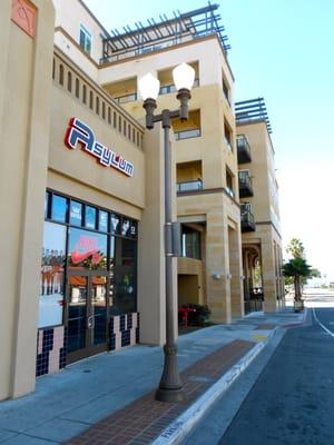 early 2012 shot of asylum skate shop in downtown oceanside, one block from the oceanside pier