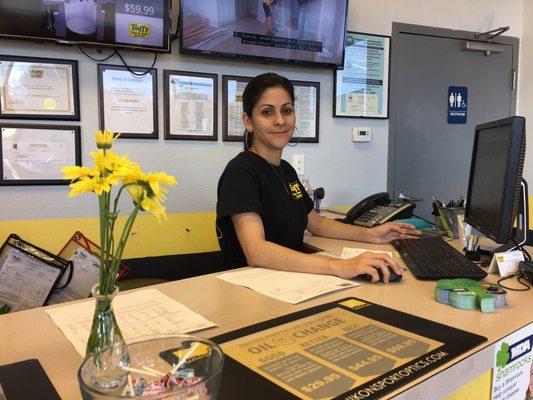 Friendly staff at the counter is happy to help you!