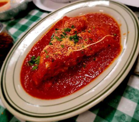 The baked pasta dish covered in their amazing red sauce.  Name has "Luna" in it, but I don't remember the exact name.