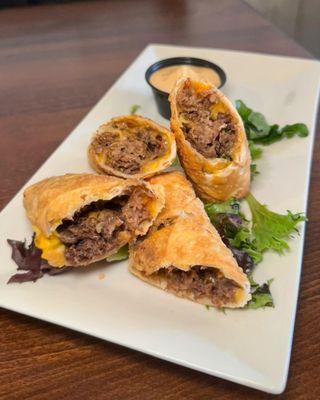 Philly cheesesteak eggrolls