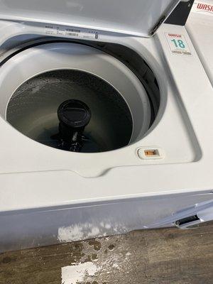 Leaking laundry washer