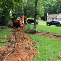 Installation of a new water service line.