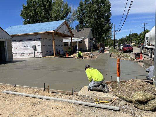 Driveway finishing