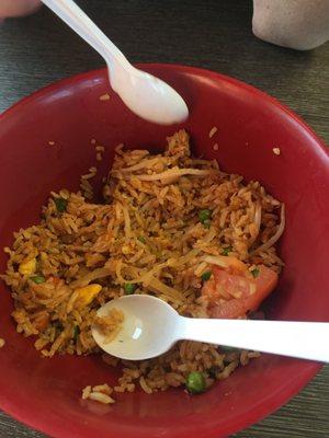 Fried rice  spicy Mexican style