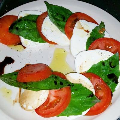 Caprese Salad ($6): Fresh mozzarella, basil and tomatoes. Quality ingredients at a reasonable price!