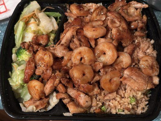 Chicken & Shrimp Teriyaki w/ Fried Rice & Extra Chicken