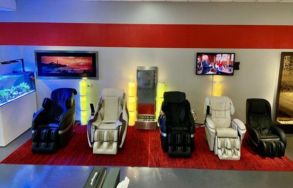 More than just a mattress store! We offer luxurious massage chairs to help you relax and benefit your body!