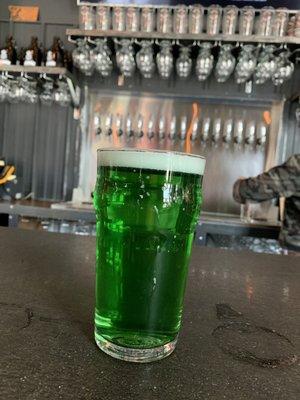 Green Pilsner for St. Paddy's