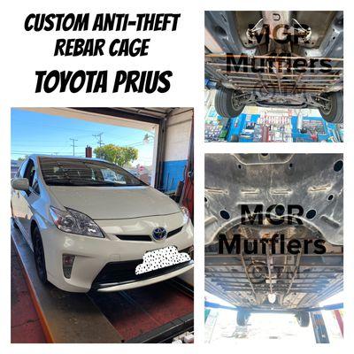 Get your custom anti-theft rebar cage for catalytic.  Toyota Prius and all vehicles and models!