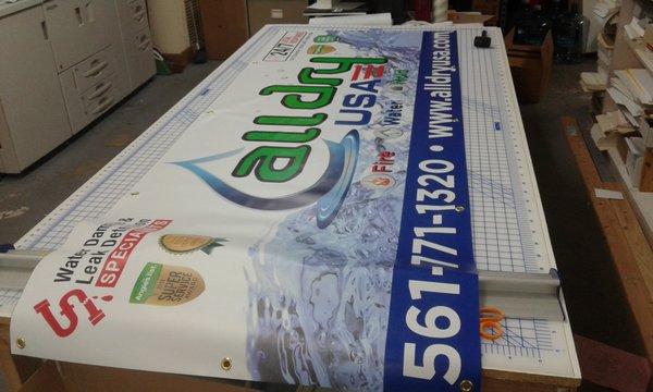 Banners made in-house!