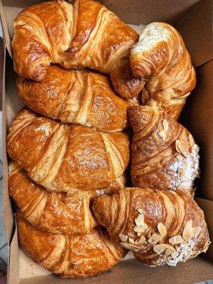 IG: @abbyandmattyeats | regular croissants & almond croissants