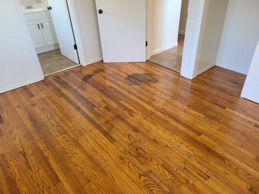 Pre work, hardwood floor