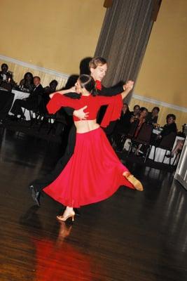 Jim Frechette and Tatiana Kadylinsky of Applause Dance Factory dancing Bolero
 http://www.danceatapplause.com/