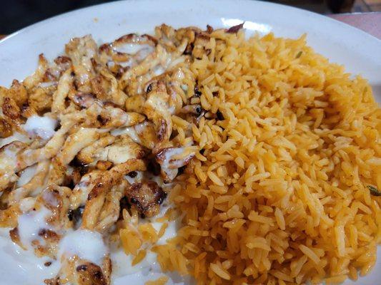 Chicken, rice and cheese