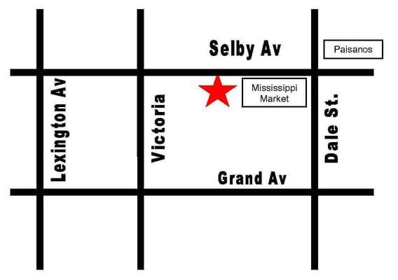 Conveniently located next door to our good friends at Mississippi Market!  Make it a "2-for", get groceries & dry cleaning!