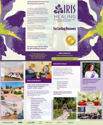 Iris Healing Brochure