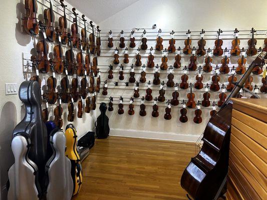 Violas and Violins