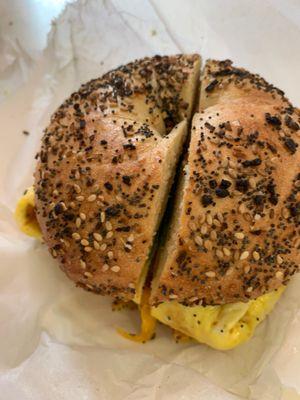 Egg and Cheese Sandwich on Bagel