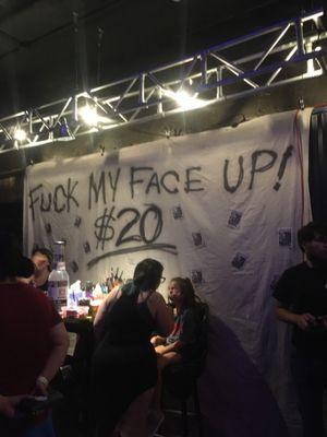 A fun pop up at a Halloween show that happened in '23