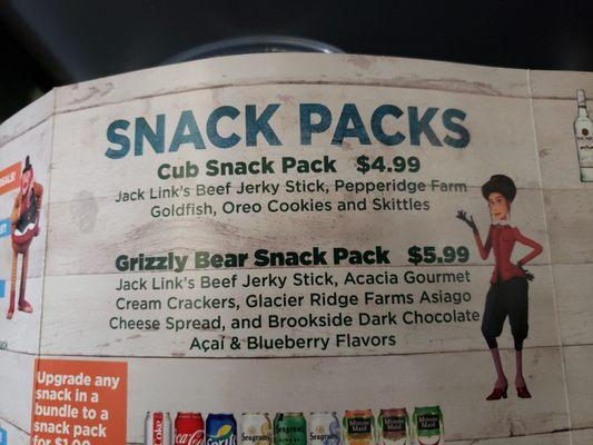 Snack packs: