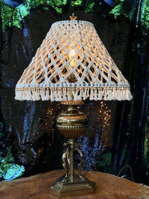 Macrame lamp shade ( we sell )