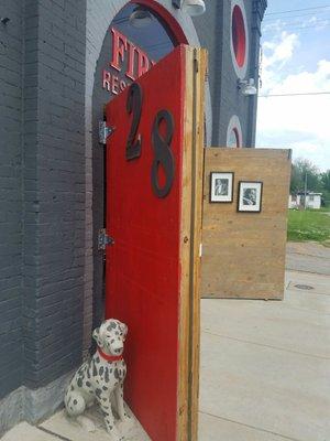 Firehouse 282 Restaurant & Bar -  Open for business...see the firehouse mascot