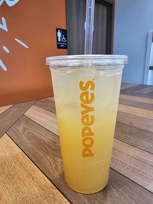 Chilled mango lemonade