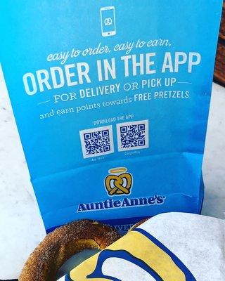 Auntie Anne's Cinnamon Sugar Pretzel