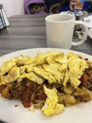 Chorizo scramble