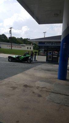 Finding cool rides at the gas station!