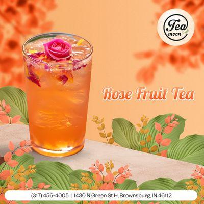 Sip on elegance with our Rose Fruit Tea! 
A blend of floral and fruity notes, it's a refreshing treat for any tea lover.