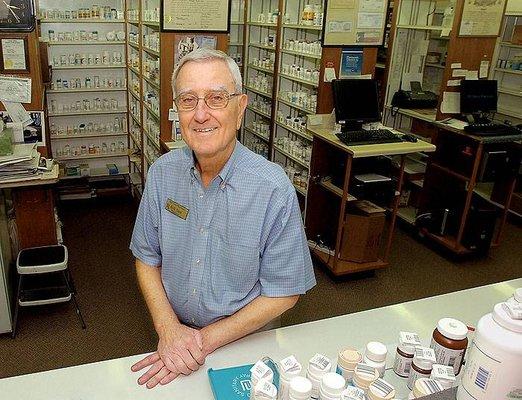 Bill Neu has been a pharmacist in Denton for over 50 years and has loved every minute serving his community.