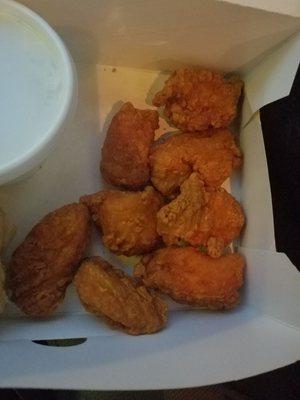 I ordered wings, I have never seen wings like this.  Obviously my definition of wings differ than that of Chicken Express.