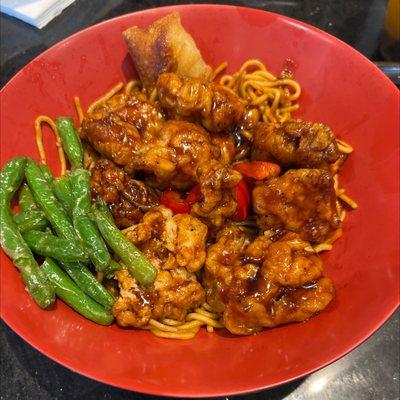 Noodle bowl- General Tso chicken