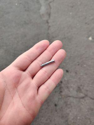 The 3rd screw that Tony's Tires has helped me with, thanks again guys